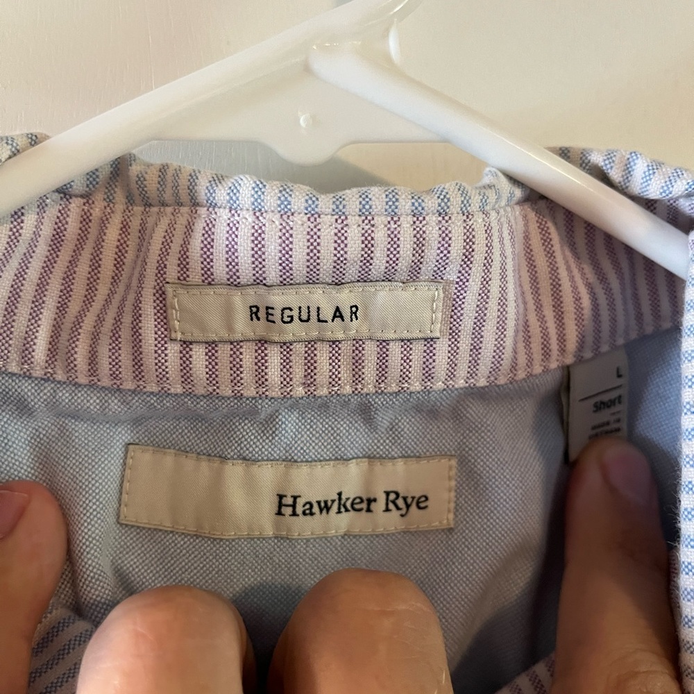 Hawker rye color block shirt